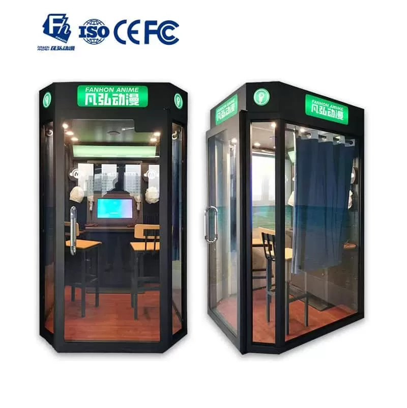 SELF-SERVICE KARAOKE BAR:Coin Operated Mini KTV Singing Kiosk for Shopping Malls, Arcades & Fami