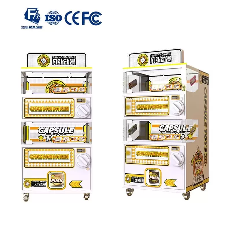 Transparent Double-layer Machine Automatic Capsule Toy Vending Equipment,Mini Capsule Gachapon Machi
