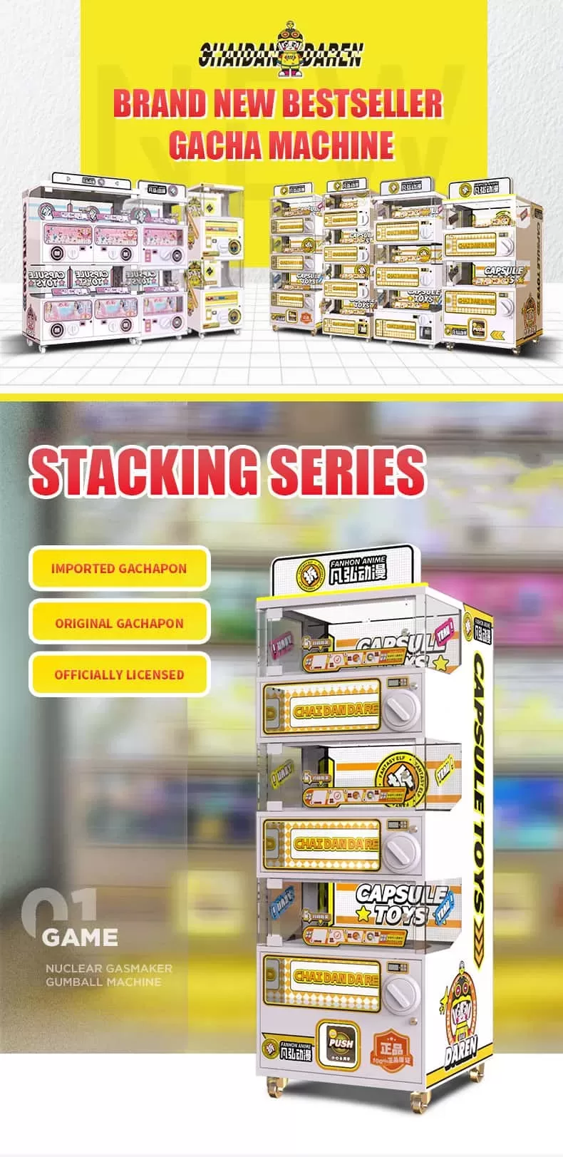 BRAND NEW BESTSELLER GACHA MACHINE