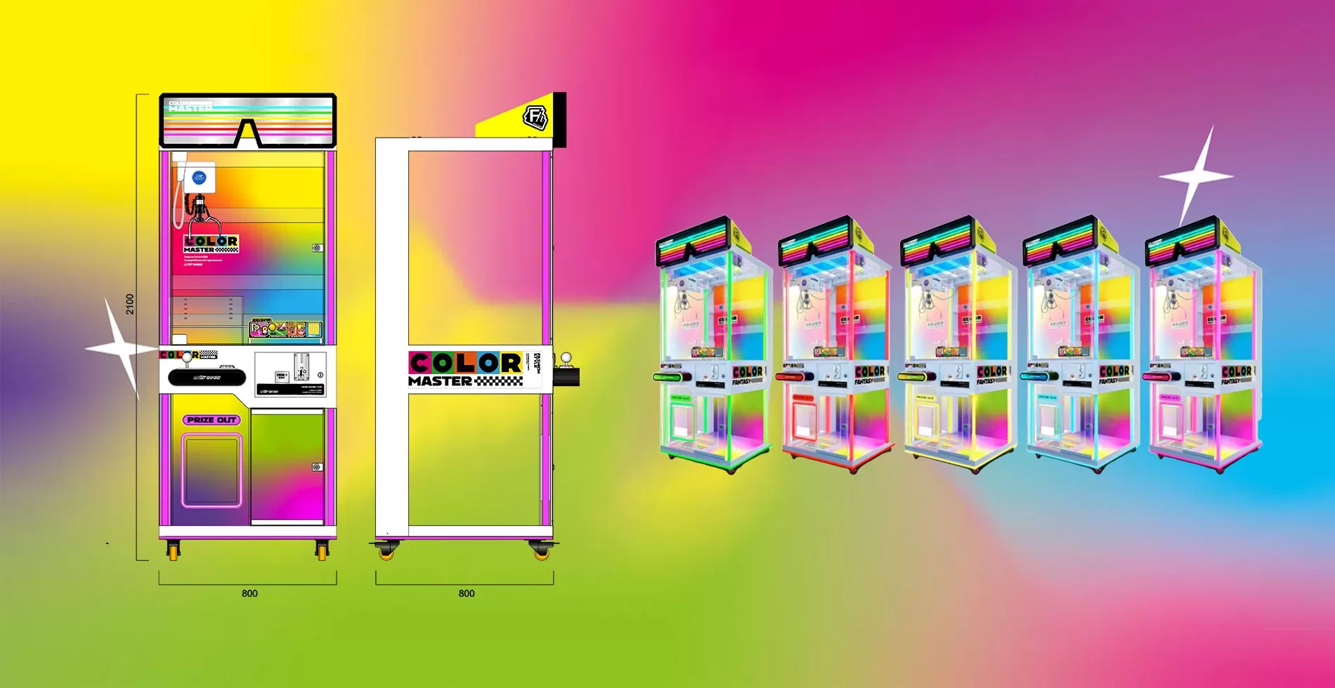 COLOR FANTASY CLAW MACHINE