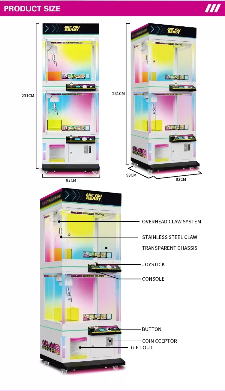 COLOR MAGIC CUBE 2 Crane Machine