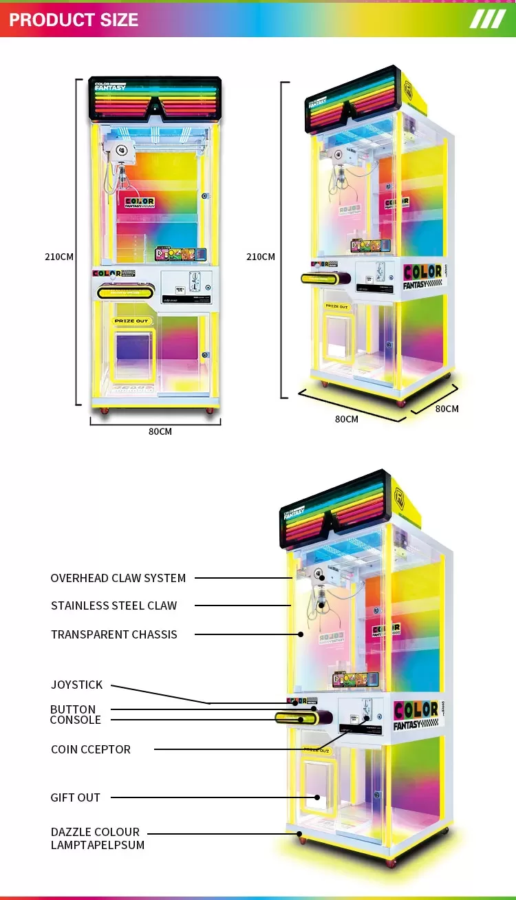 COLOR FANTASY Claw Machine