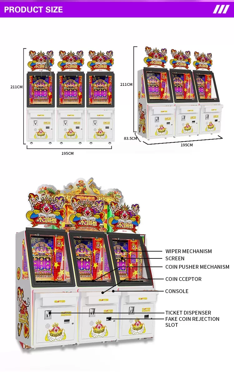 Clowns Fantasia Coin Pusher Machine