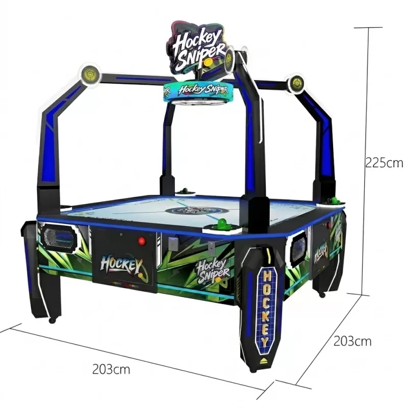 4 Player Air Hockey Table
