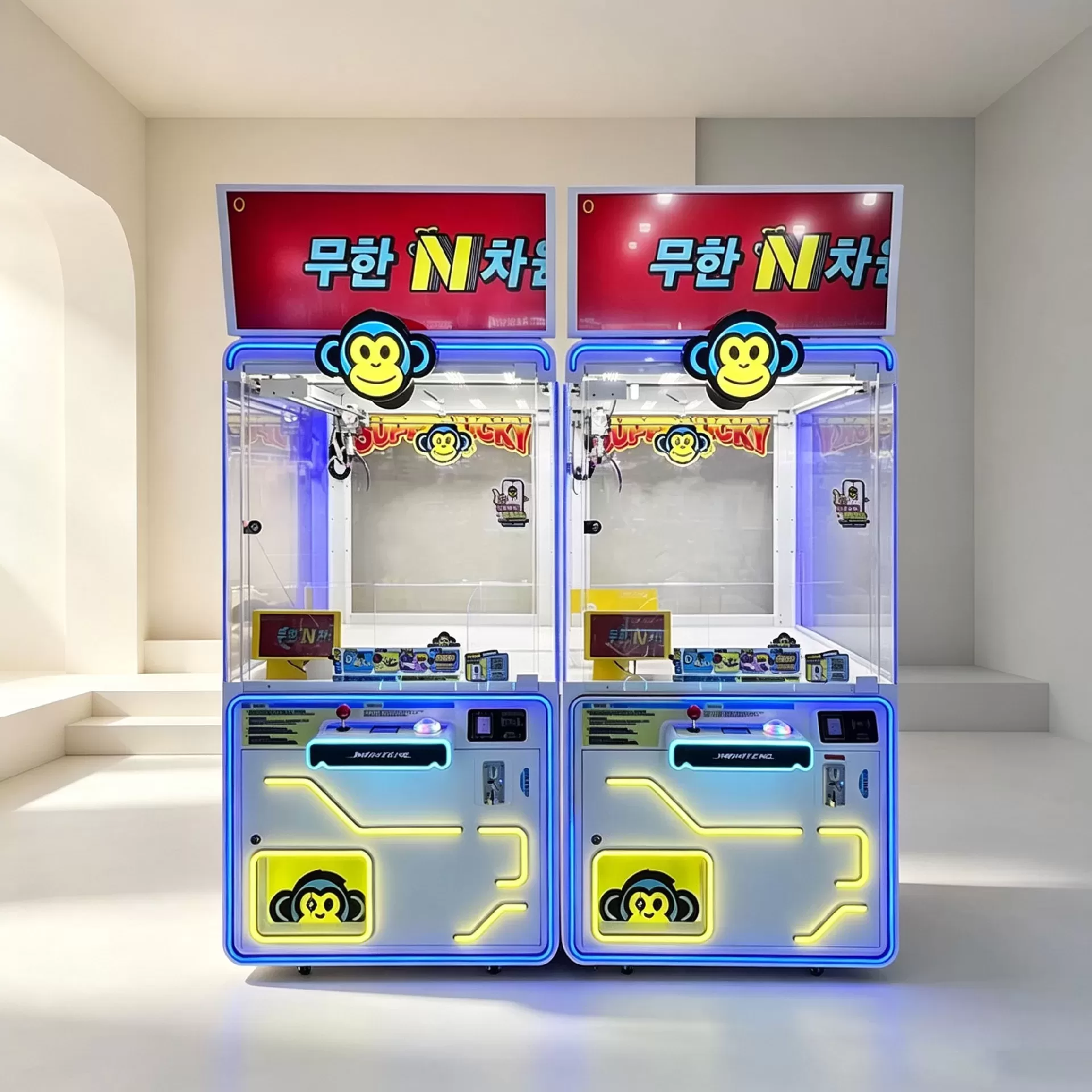 Claw Machine with Top Display Screen