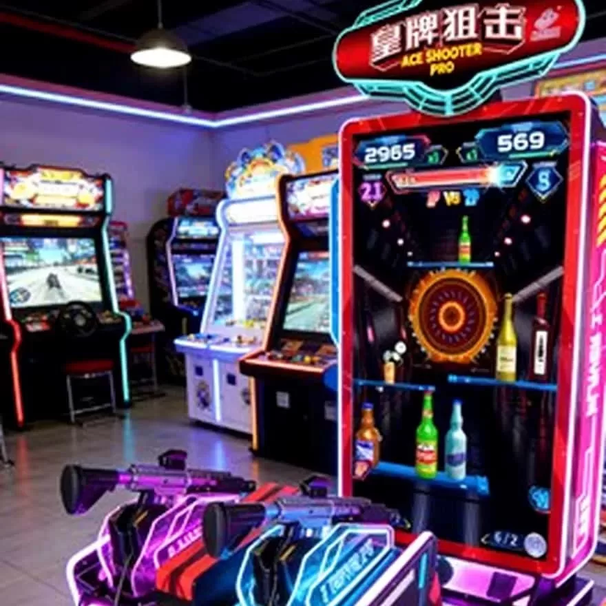 ACE Shooter Pro 2 Player Rifle Arcade Game Machine