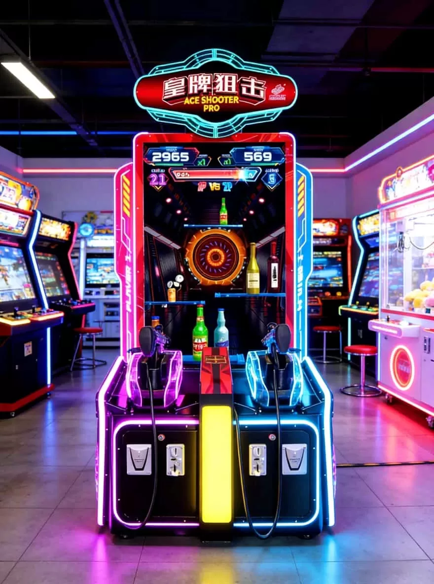 ACE Shooter Pro 2 Player Rifle Arcade Game Machine