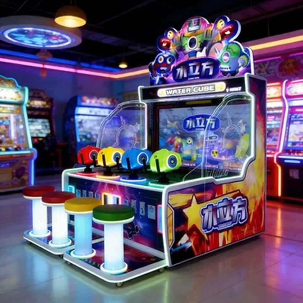 4 Player Water Shooting Arcade Machine