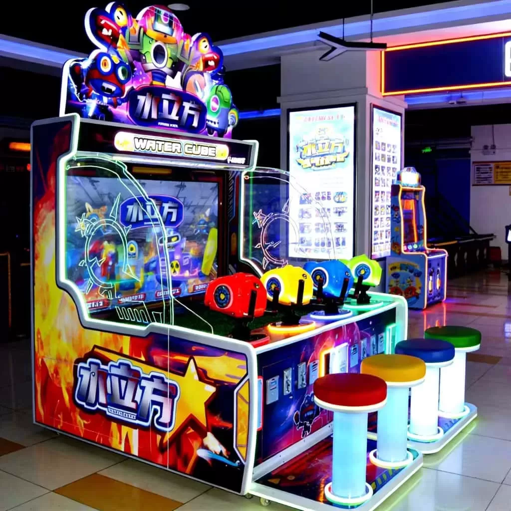 4 Player Water Shooting Arcade Machine