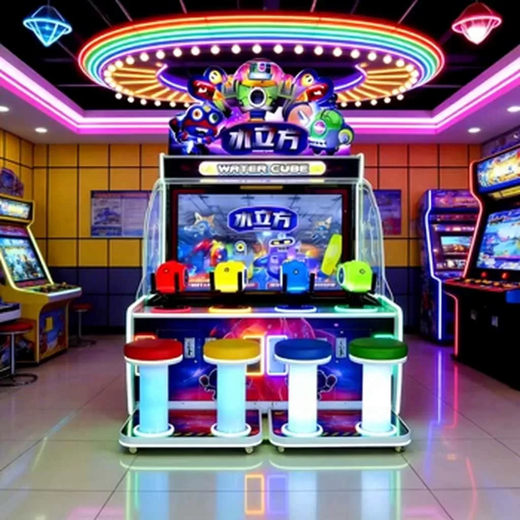 4 Player Water Shooting Arcade Machine