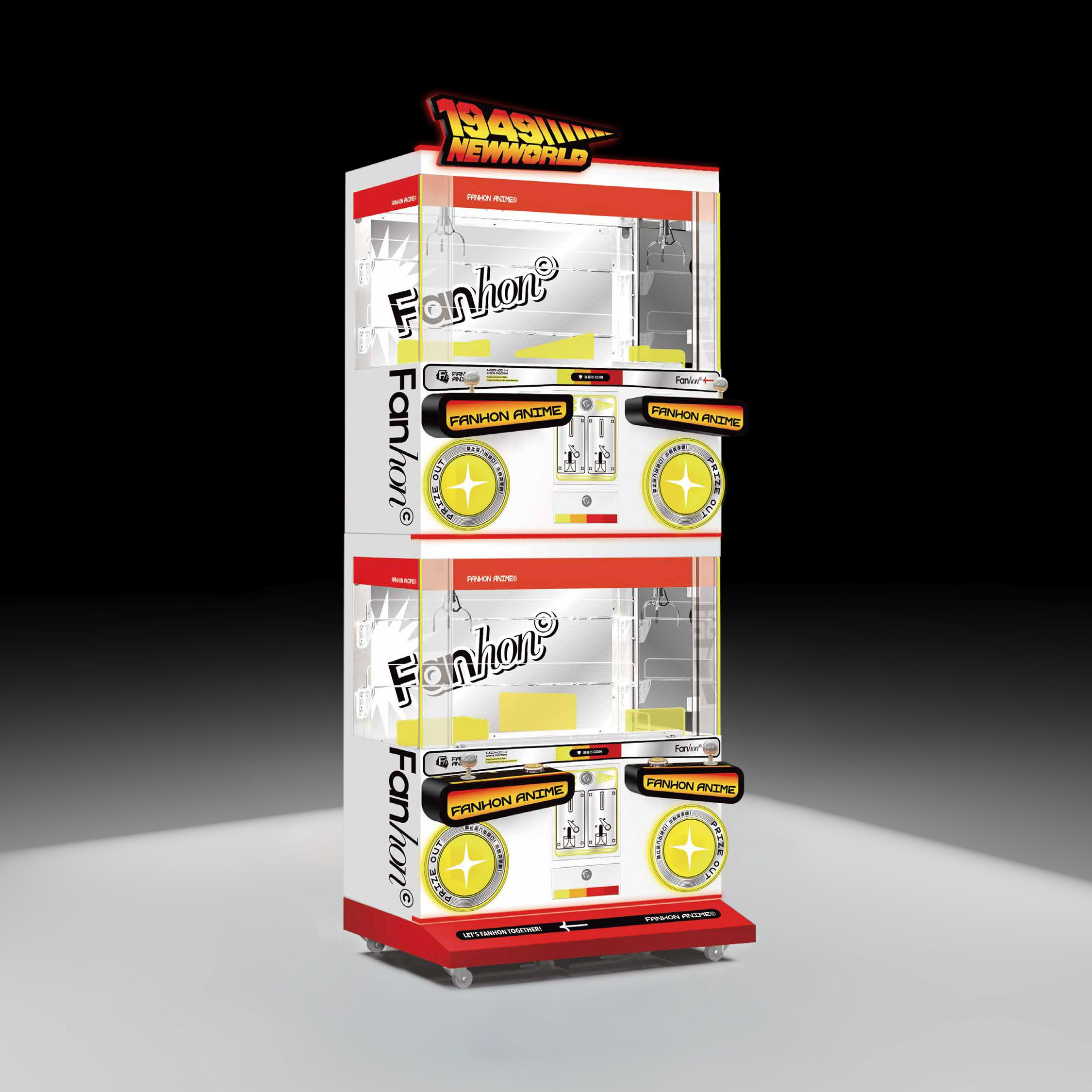 1949NEWWORLD MINI 4 Claw Machine: Fun & Durable Toy Claw Machine for Arcades, Malls & Events