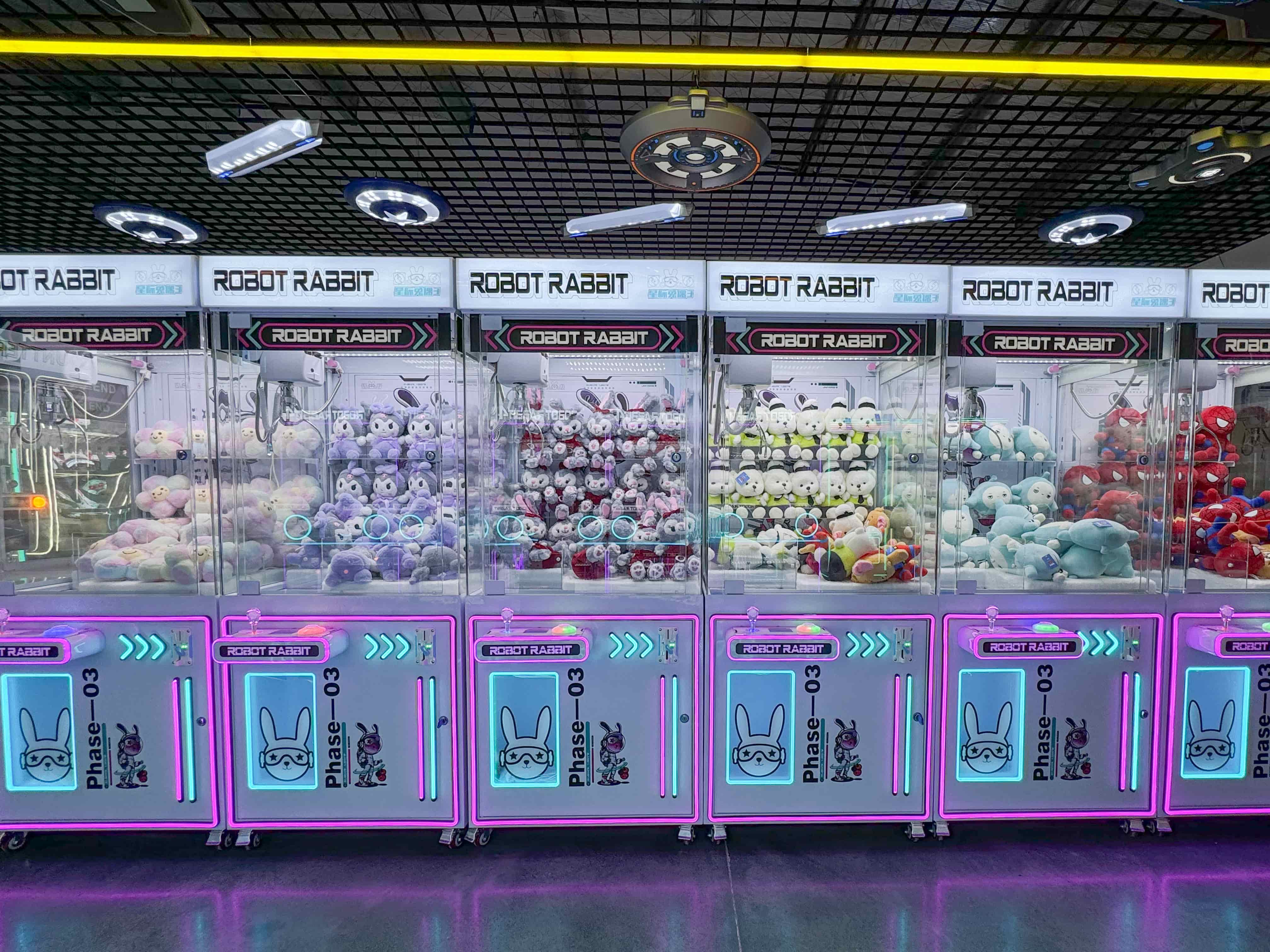 COSMIC RABBIT 3 Claw Machine: Fun & Durable Toy Claw Machine for Arcades, Malls & Events