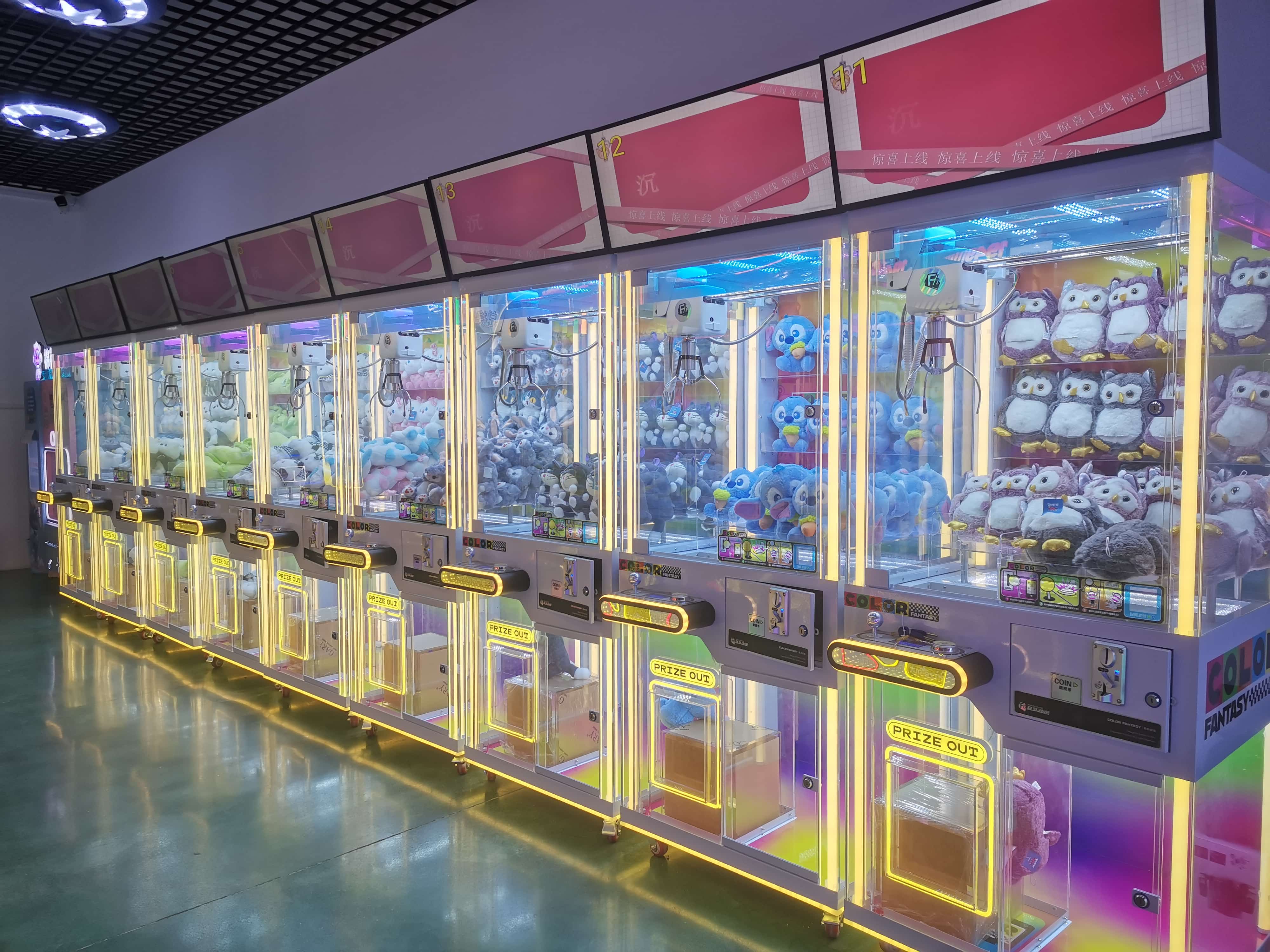 COLOR FANTASY （LCD Screen HD display）Claw Machine: Fun & Durable Toy Claw Machine for Arcades, Malls & Events